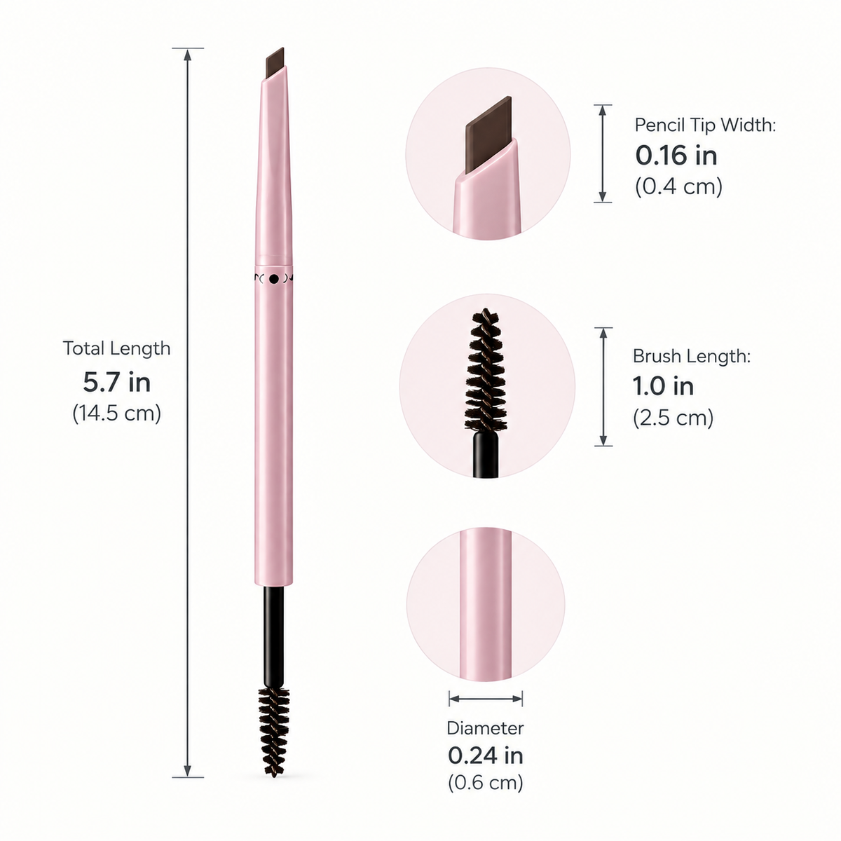 Dual-Ended Eyebrow Pencil & Tint Gel