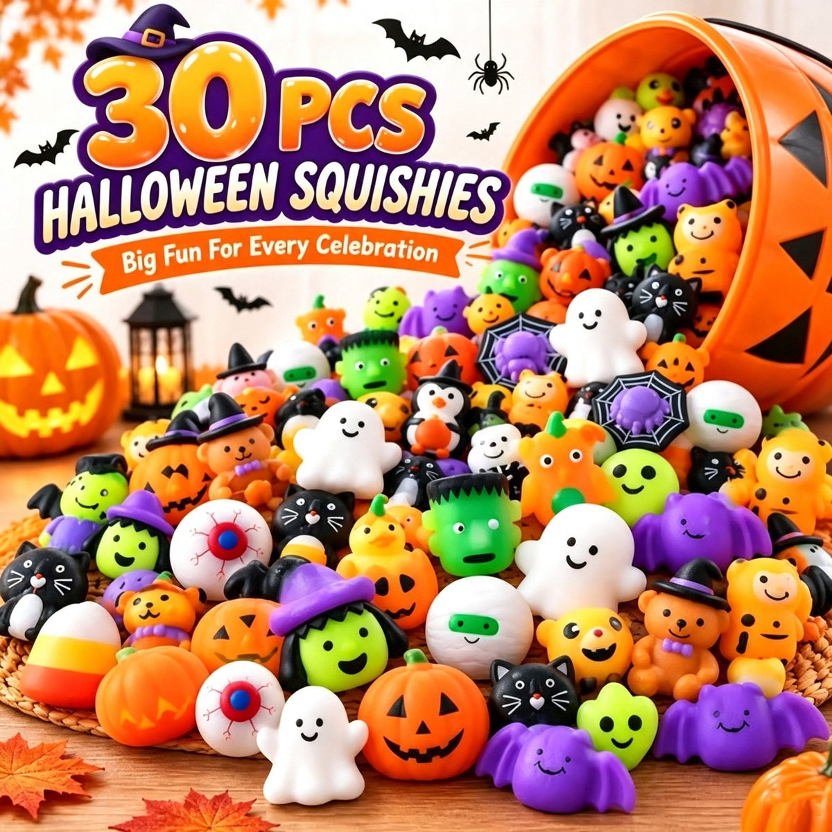 🎃 Halloween Mochi Squishy Toys
