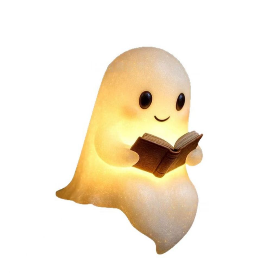 Cute Ghost Book Lamp Halloween Night Light