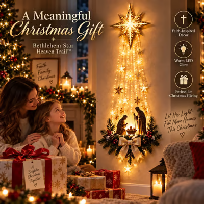 🔥LAST DAY-50% OFF✨✝️ Lighted Nativity Wall Decor✝️