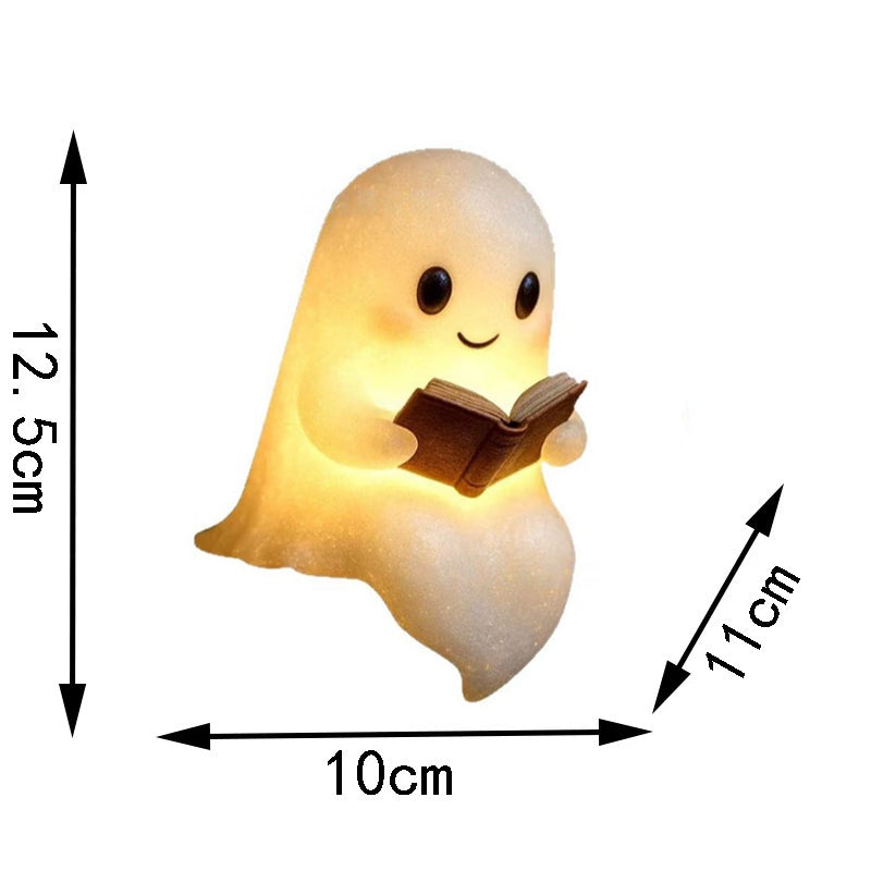 Cute Ghost Book Lamp Halloween Night Light