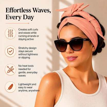 🎀Active Curling Headband – 🎗️Heatless Hair Curler for Soft Waves & Curls✨