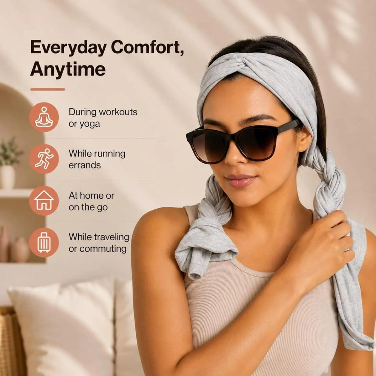 🎀Active Curling Headband – 🎗️Heatless Hair Curler for Soft Waves & Curls✨