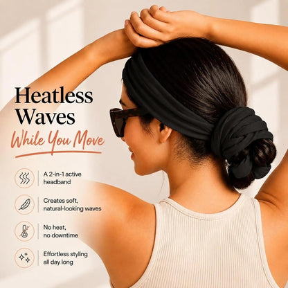 🎀Active Curling Headband – 🎗️Heatless Hair Curler for Soft Waves & Curls✨