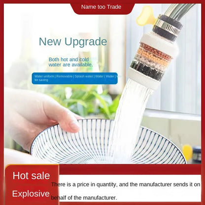 💧Six-Layer Removable, Reusable and Washable Household Faucet Filter🧼