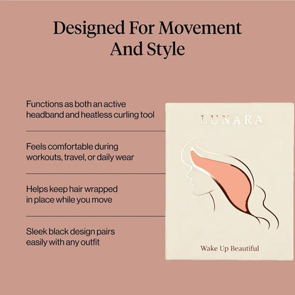 🎀Active Curling Headband – 🎗️Heatless Hair Curler for Soft Waves & Curls✨