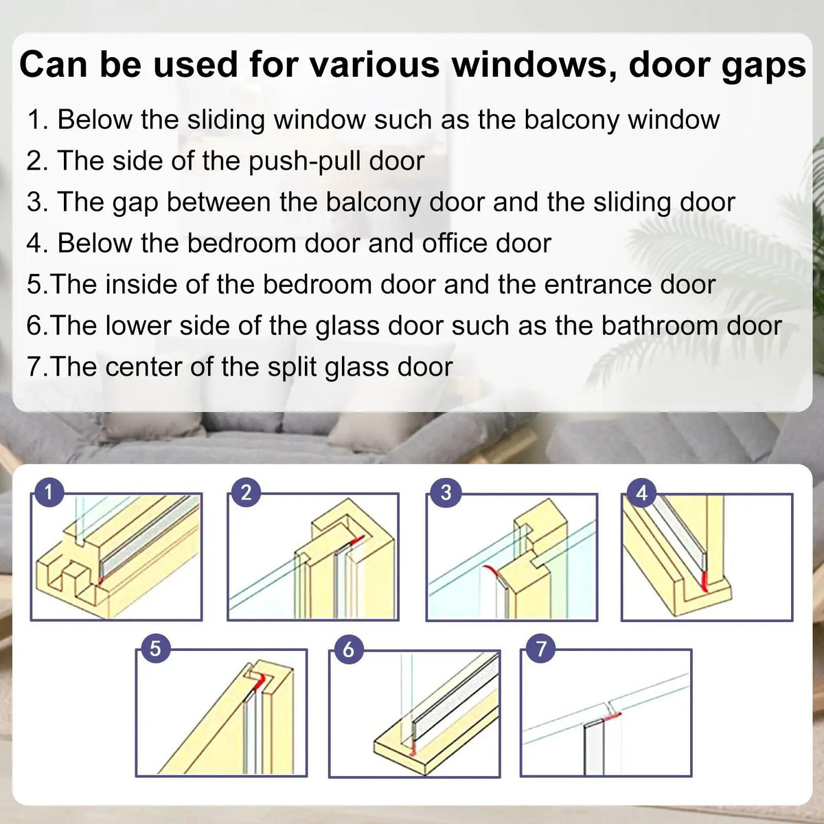 Self-Adhesive Door & Window Seal Strip