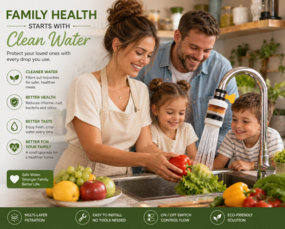 💧Six-Layer Removable, Reusable and Washable Household Faucet Filter🧼