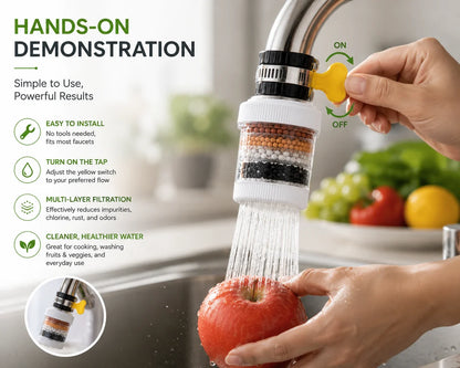 💧Six-Layer Removable, Reusable and Washable Household Faucet Filter🧼