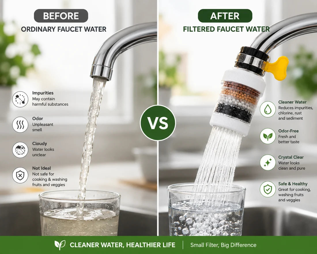 💧Six-Layer Removable, Reusable and Washable Household Faucet Filter🧼