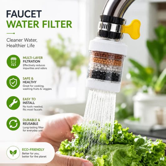 💧Six-Layer Removable, Reusable and Washable Household Faucet Filter🧼