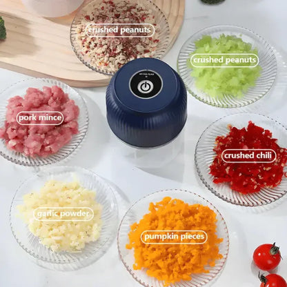 🧄⚡Cordless Electric Garlic Chopper & Mincer｜Chop Garlic, Onion, Chili in Seconds!