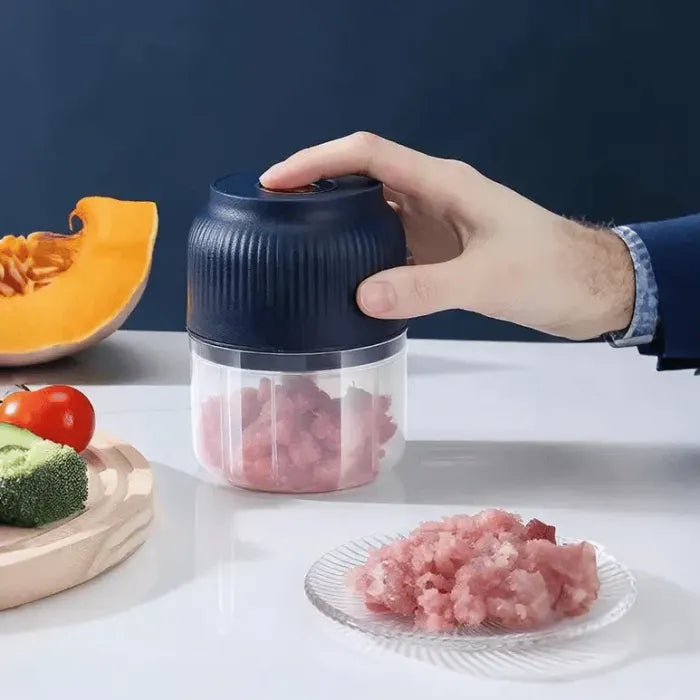 🧄⚡Cordless Electric Garlic Chopper & Mincer｜Chop Garlic, Onion, Chili in Seconds!