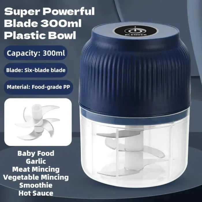 🧄⚡Cordless Electric Garlic Chopper & Mincer｜Chop Garlic, Onion, Chili in Seconds!