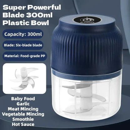 🧄⚡Cordless Electric Garlic Chopper & Mincer｜Chop Garlic, Onion, Chili in Seconds!