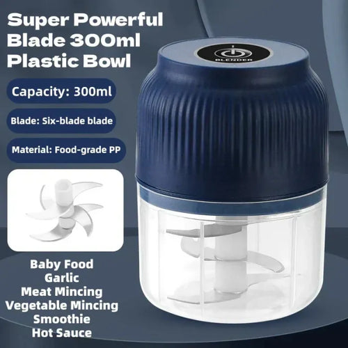 🧄⚡Cordless Electric Garlic Chopper & Mincer｜Chop Garlic, Onion, Chili in Seconds!