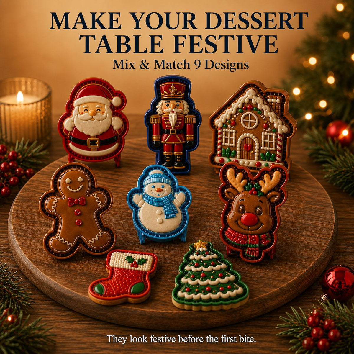 🎅Christmas Sale 69% OFF🍪98-Design Christmas Mini Pie Mold