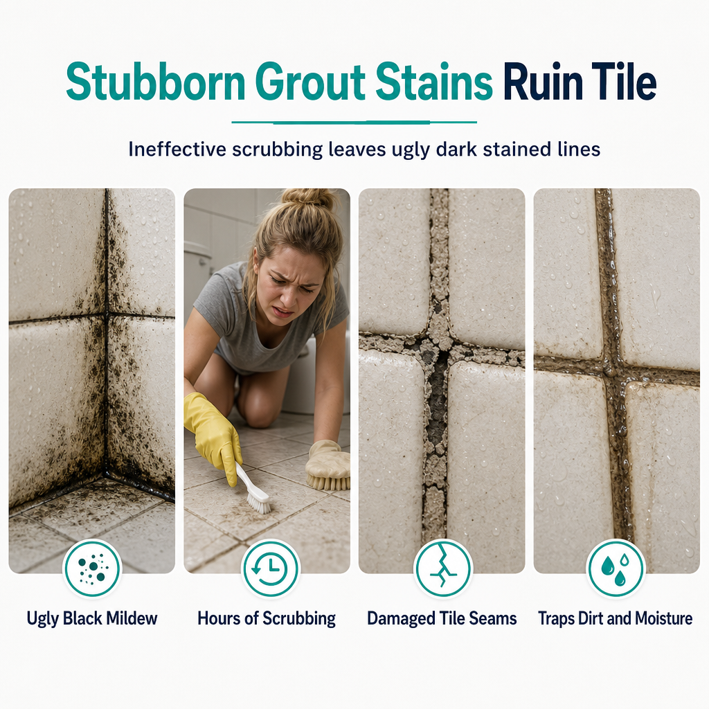 🧼2+1 FREE!!🎯 Grout Cleaning Spray – Cleans Tile Grout & Damp Area Stains